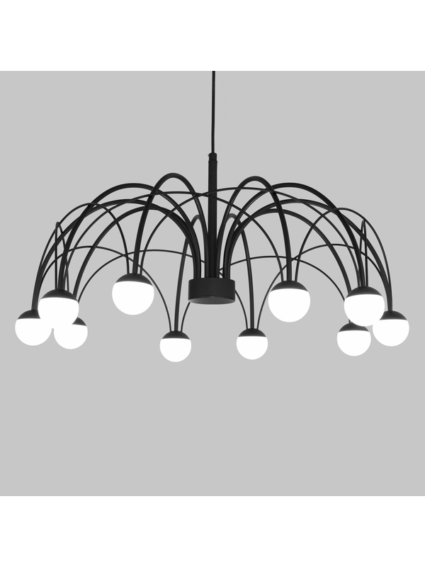 Подвесная светодиодная люстра Eurosvet Ragno 90034/10 LED черный — изображение 4