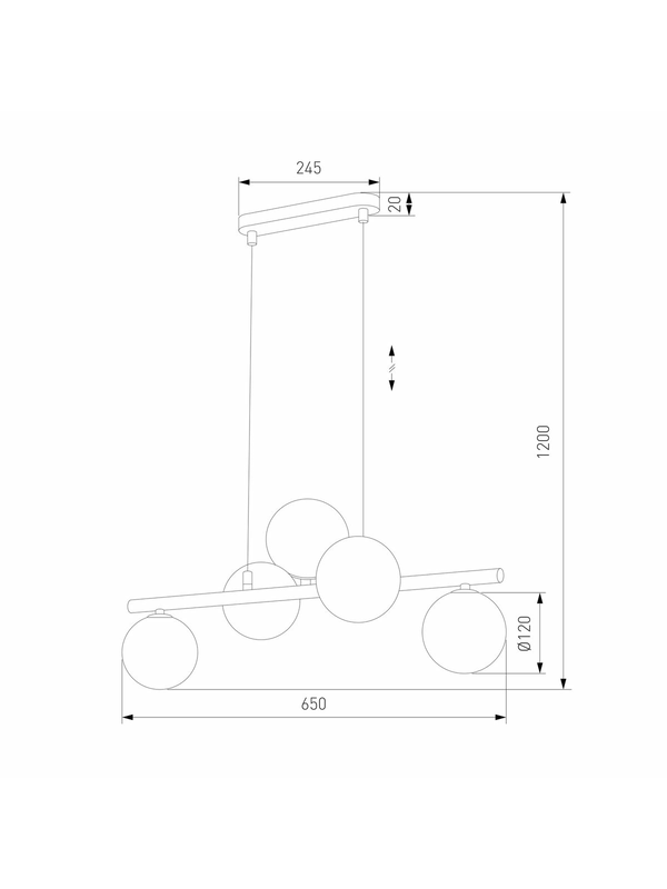 Подвесная люстра TK Lighting 6105 Estera — изображение 2