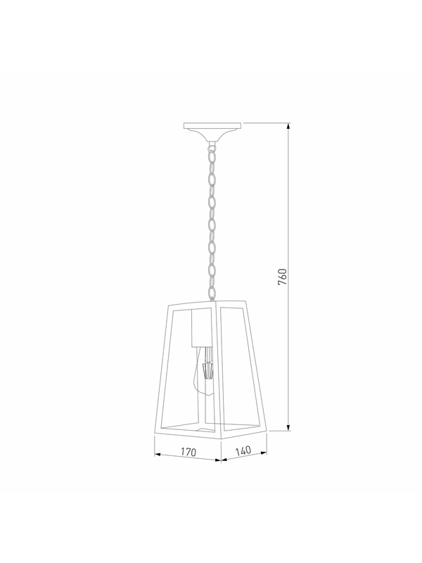 Уличный подвесной светильник Elektrostandard Germes 35152/H a058805