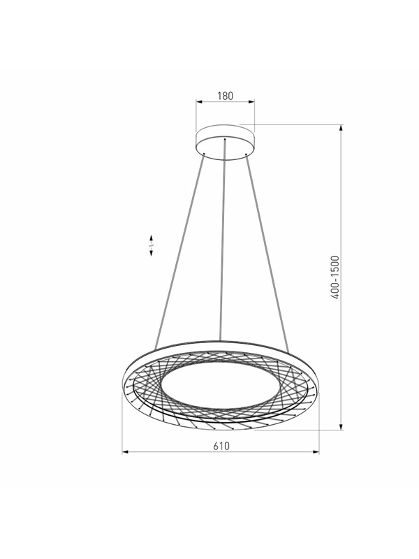 Подвесной светодиодный светильник Eurosvet Parafe 40024/1 LED серый