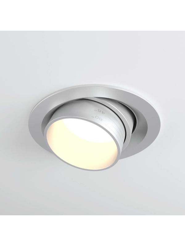 Встраиваемый светодиодный светильник Elektrostandard 9919 LED 10W 4200K серебро a052461