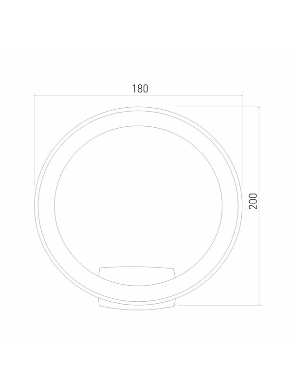 Уличный настенный светодиодный светильник Elektrostandard Ring 1710 Techno Led белый a054931 — изображение 2