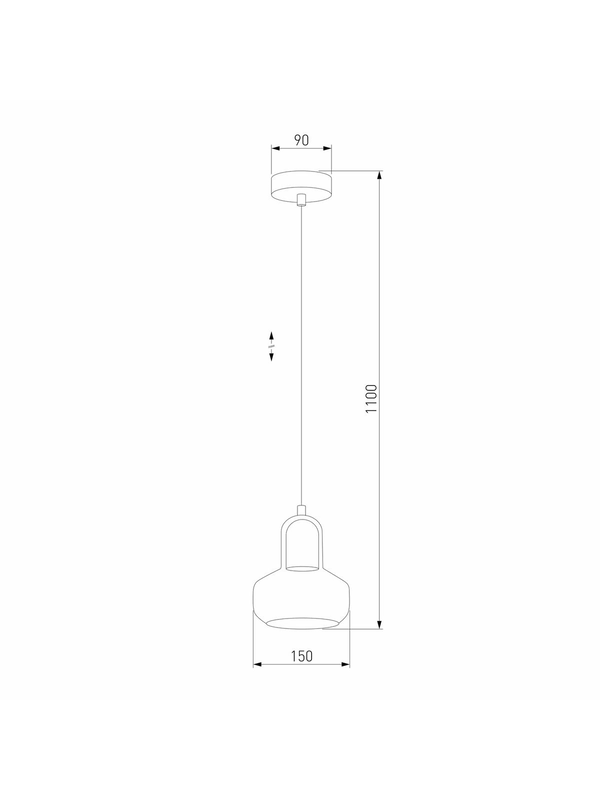 Подвесной светильник TK Lighting 2320 Vichy Black — изображение 3