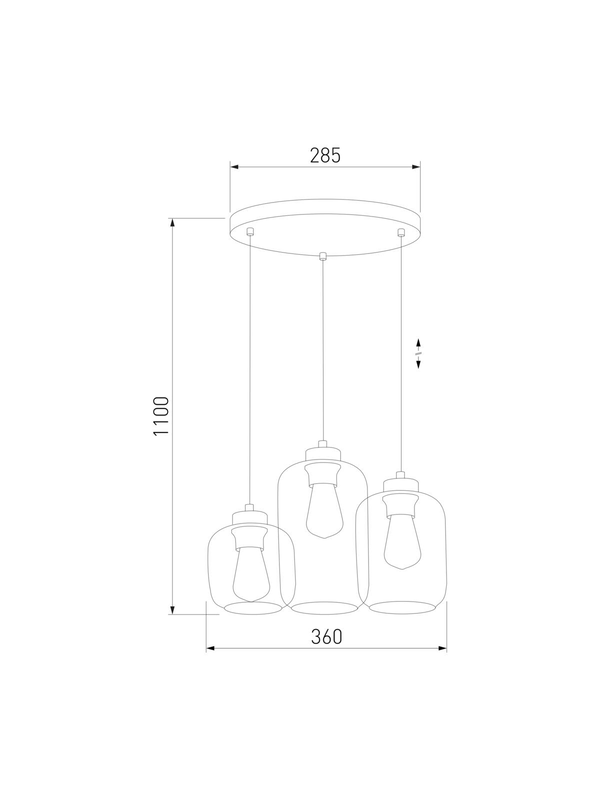 Подвесная люстра TK Lighting 3325 Marco Green — изображение 2