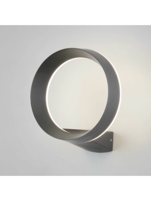 Уличный настенный светодиодный светильник Elektrostandard Ring 1710 Techno Led серый a054932