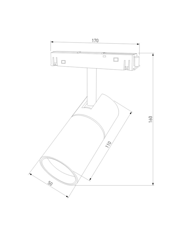 Трековый светодиодный светильник Elektrostandard Slim Magnetic 85011/01 a057199 — изображение 2
