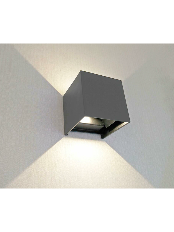 Уличный настенный светодиодный светильник Kink Light Куб 08585,16(3000K)