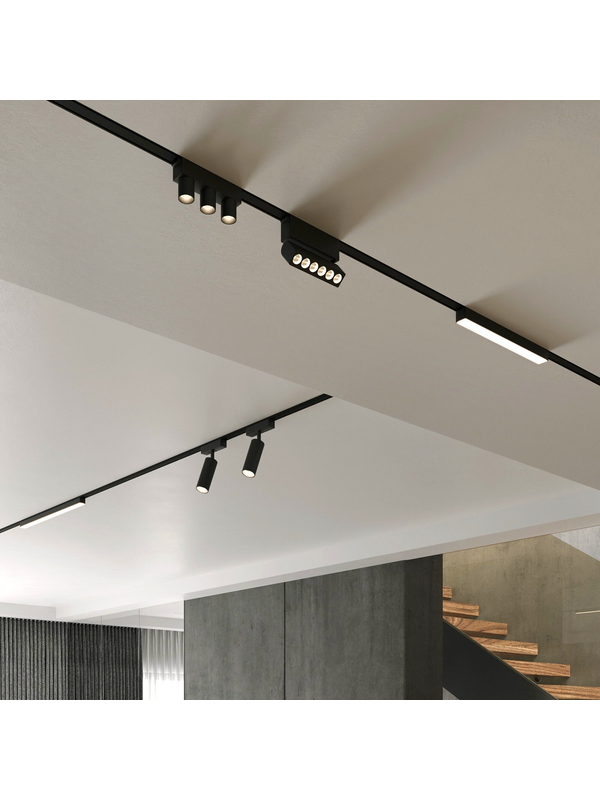 Трековый светодиодный светильник Elektrostandard Flat Magnetic Arcos 85095/01 черный a063712