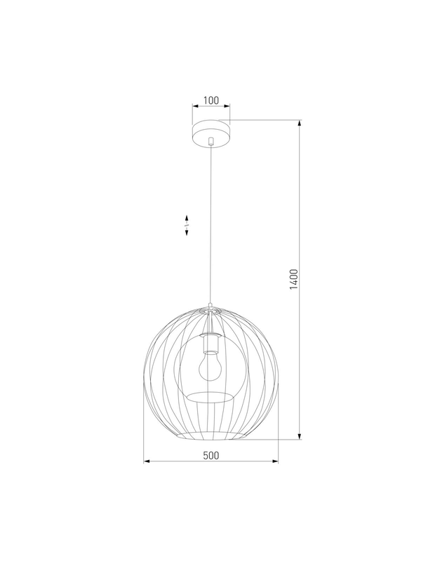 Подвесной светильник TK Lighting 2552 Universo Black — изображение 2