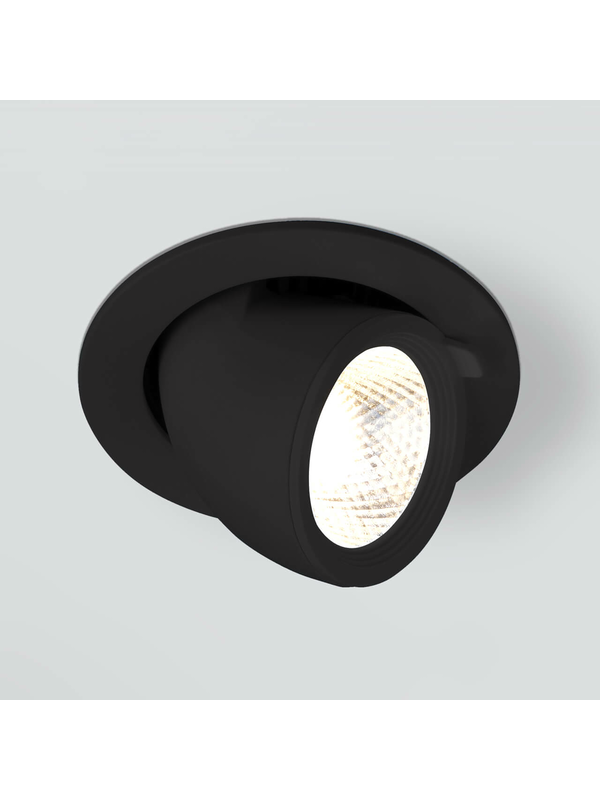 Встраиваемый светодиодный светильник Elektrostandard 9918 LED 9W 4200K черный a052456