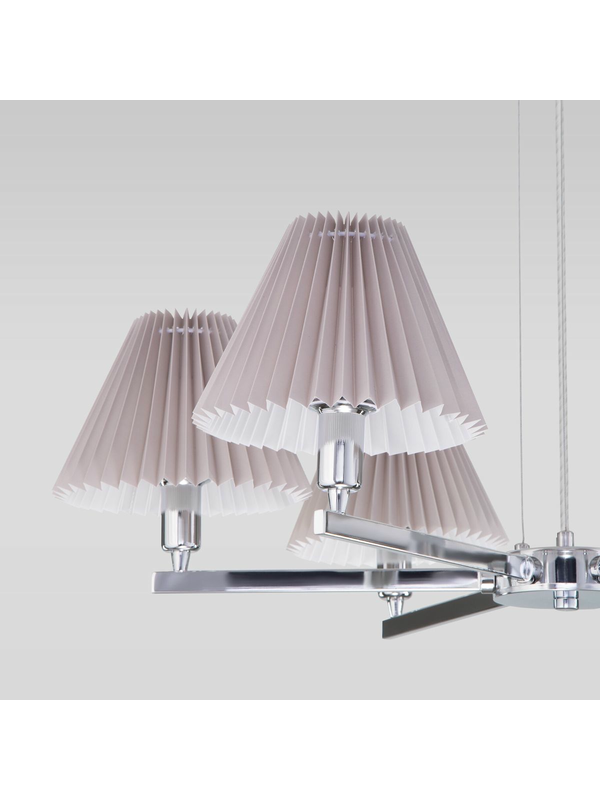 Подвесная люстра Eurosvet Peony 60136/6 хром/серый — изображение 4