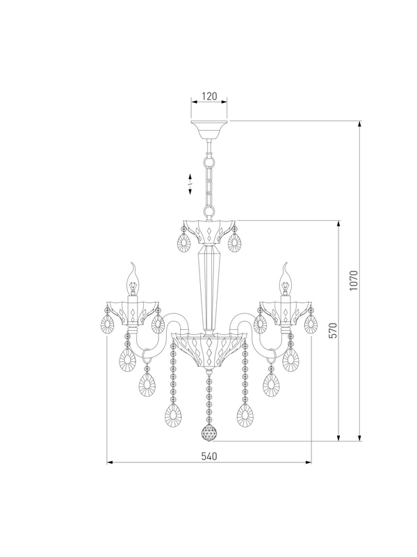Подвесная люстра Bogates Lecce 309/5 Strotskis — изображение 2
