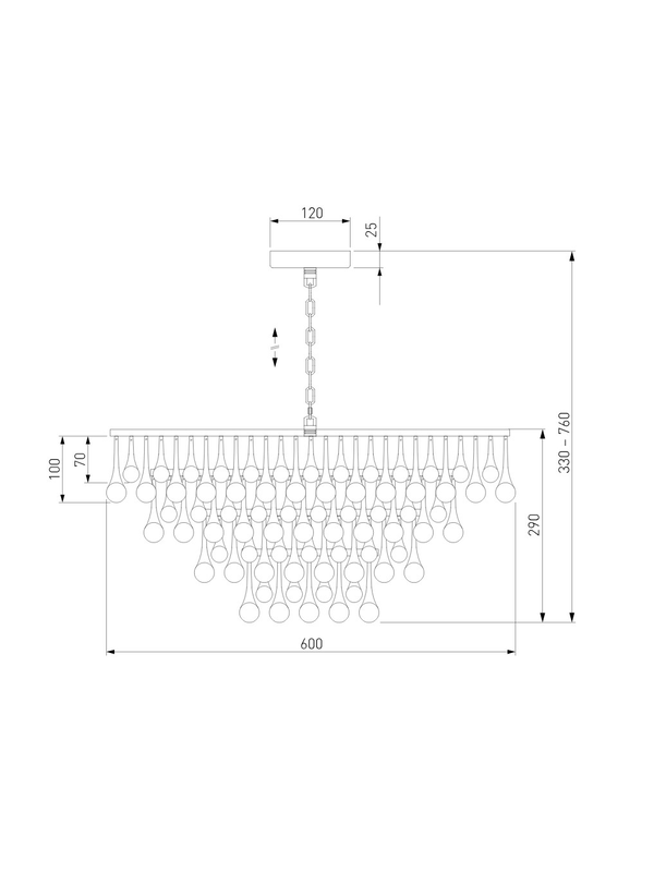 Подвесная люстра Bogates Gutta 476/8 a068863 — изображение 2