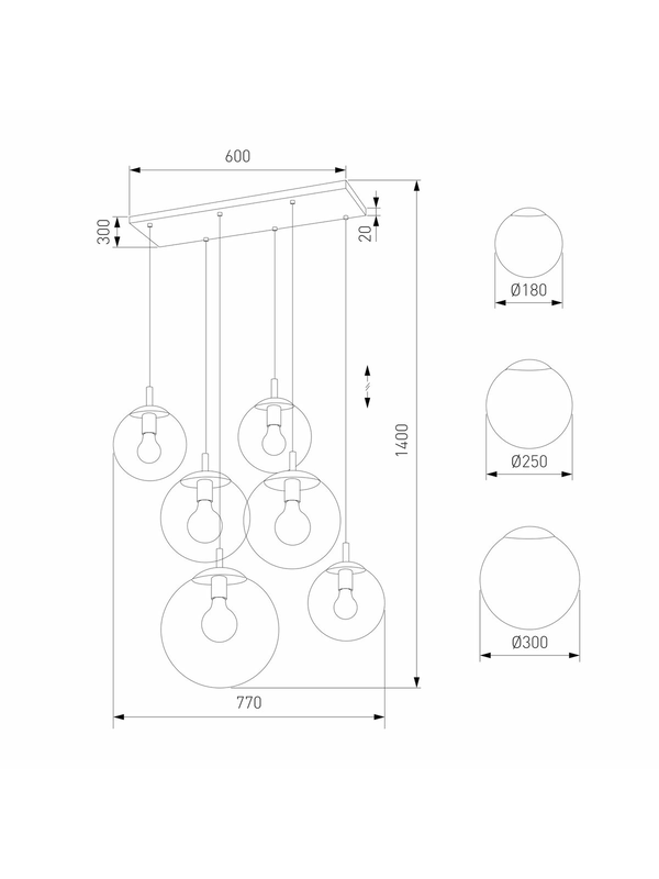 Подвесная люстра TK Lighting 4819 Esme — изображение 2