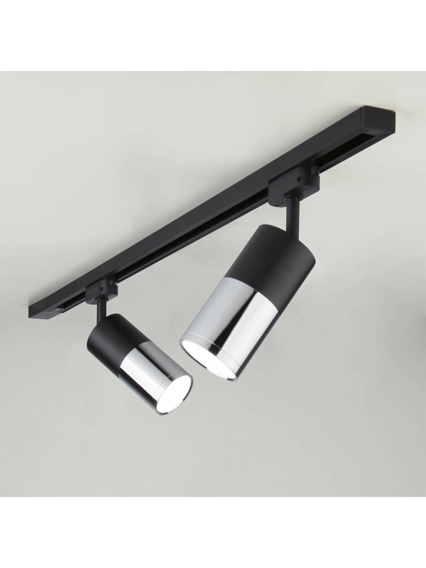 Трековый светодиодный светильник Elektrostandard Avantag черный матовый/хром 6W LTB27 a040961 — изображение 2
