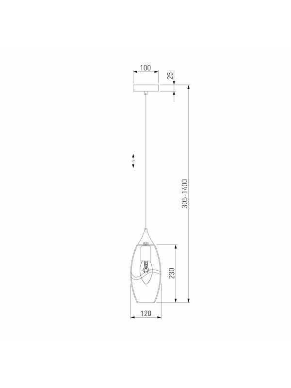 Подвесной светильник Eurosvet Lotus 50222/1 прозрачный — изображение 3
