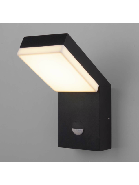 Уличный настенный светодиодный светильник Elektrostandard Sensor 1541 Techno Led черный a053946
