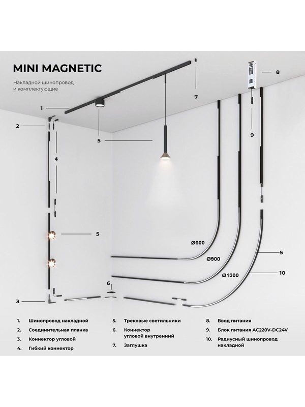 Ввод питания Elektrostandard Mini Magnetic 85172/00 a065632 — изображение 3