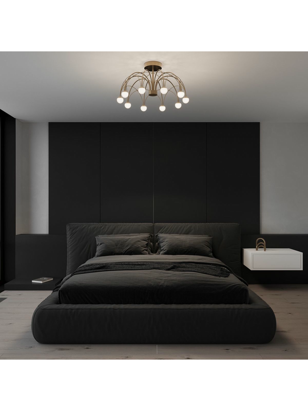 Потолочная светодиодная люстра Eurosvet Ragno 90031/10 LED золото — изображение 2