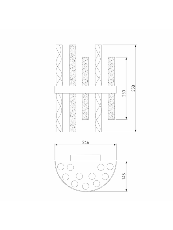 Настенный светильник Bogates Hollis 367/2 никель — изображение 3