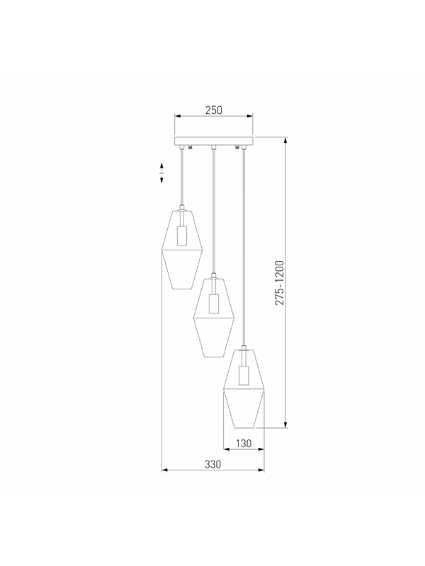 Подвесная люстра Eurosvet Prism 50236/3 прозрачный — изображение 3