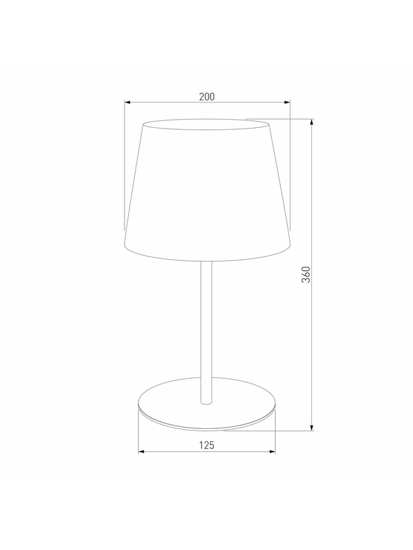 Настольная лампа TK Lighting 2936 Maja Black — изображение 3