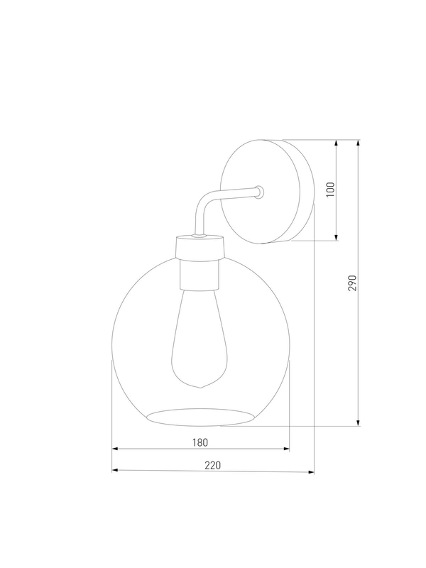 Бра TK Lighting 4019 Bari Graphite — изображение 2