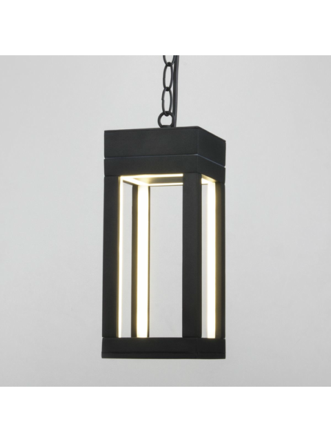 Уличный подвесной светодиодный светильник Elektrostandard Frame 1528 Techno Led черный a051857