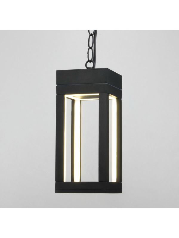 Уличный подвесной светодиодный светильник Elektrostandard Frame 1528 Techno Led черный a051857