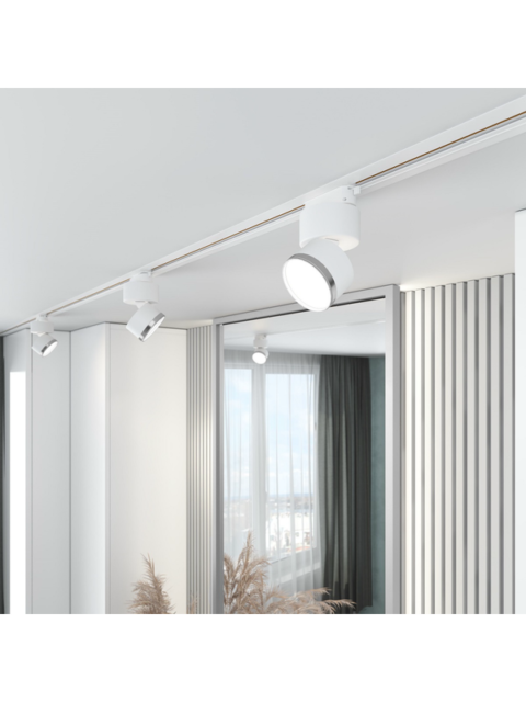 Трековый светодиодный светильник Elektrostandard Impact 85514/01 белый матовый/серебро a062872