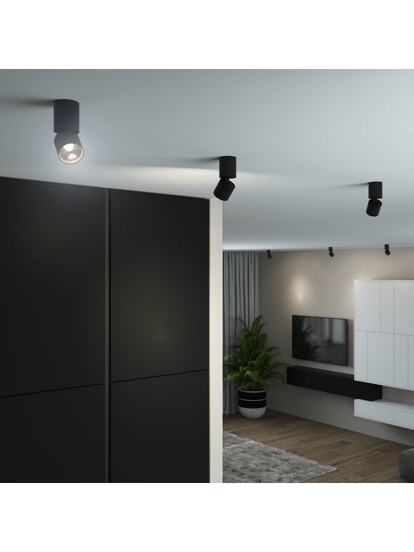 Потолочный светодиодный светильник Elektrostandard Sens 25042/LED 10W 4000K черный a063680