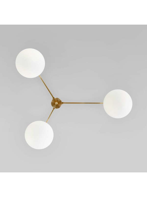 Потолочная люстра Eurosvet Opaline 70220/3 латунь — изображение 4
