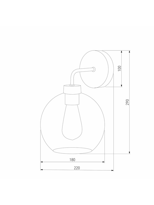 Бра TK Lighting 4019 Bari Graphite — изображение 3
