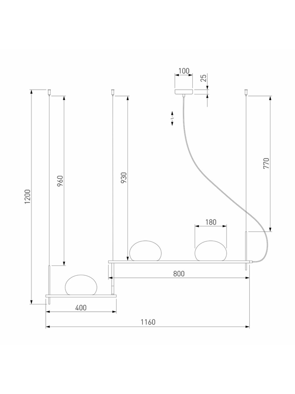 Подвесной светильник Eurosvet Stair 70145/3 белый — изображение 3
