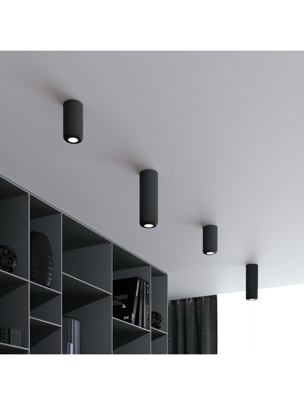 Потолочный светодиодный светильник Elektrostandard Onde 25045/LED 10W 4000K черный a064196