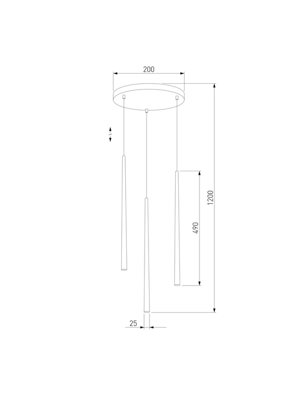 Подвесная люстра TK Lighting 6413 Piano Black — изображение 2