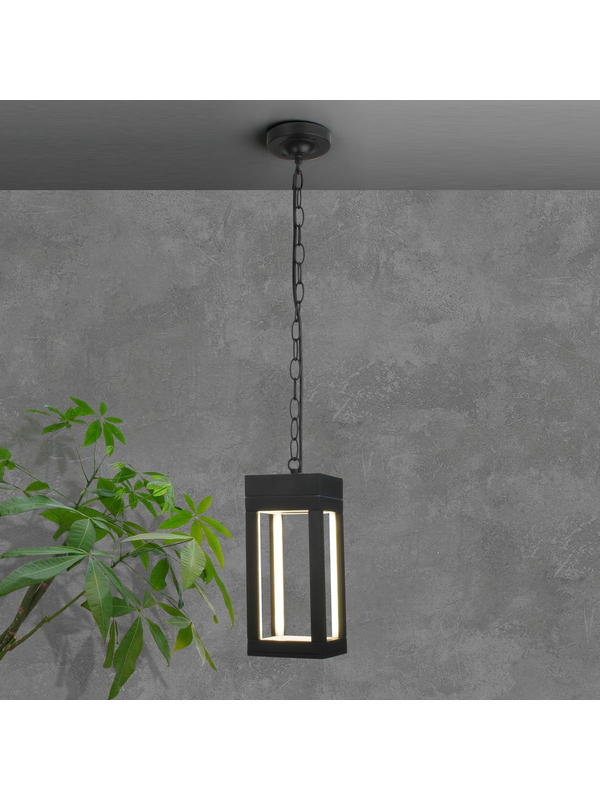 Уличный подвесной светодиодный светильник Elektrostandard Frame 1528 Techno Led черный a051857 — изображение 3