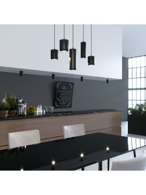 Подвесной светодиодный светильник Elektrostandard Onde 50249 LED 15W 4000K черный a064202