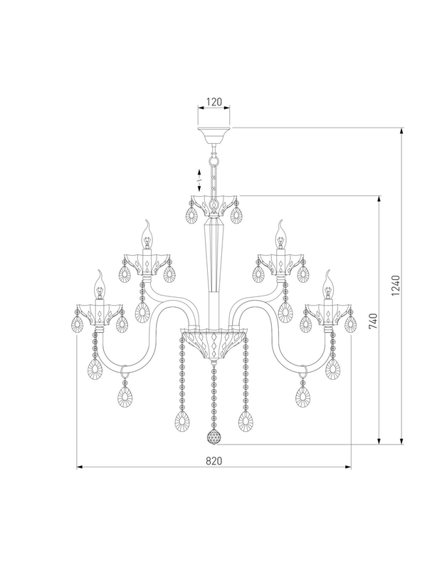 Подвесная люстра Bogates Lecce 309/15 Strotskis — изображение 2