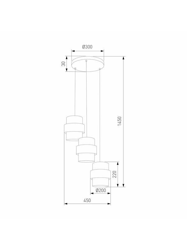 Подвесная люстра TK Lighting 6098 Calisto — изображение 2