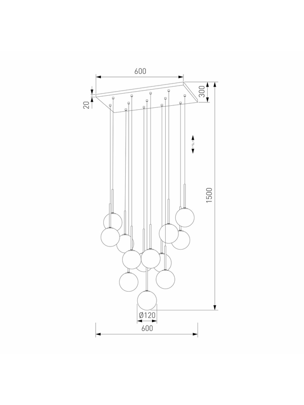 Подвесная люстра TK Lighting 10079 Martin — изображение 2