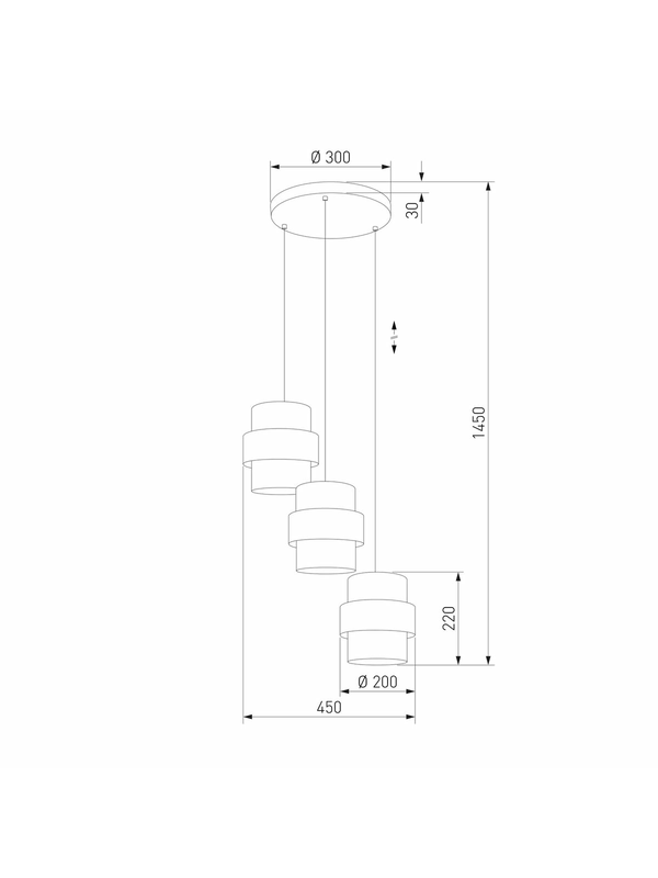 Подвесная люстра TK Lighting 6018 Calisto — изображение 2