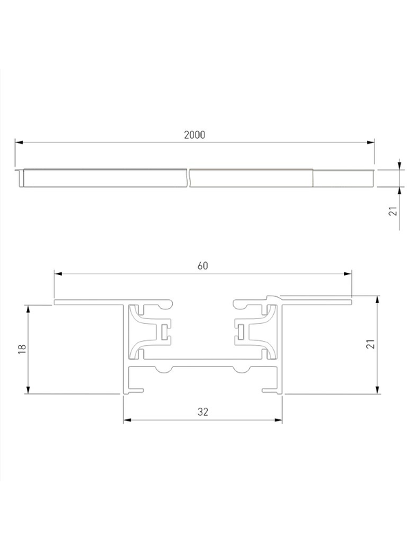 Шинопровод однофазные встраиваемый Elektrostandard Track Rail WH Recessed 85083/00 a057097 — изображение 3