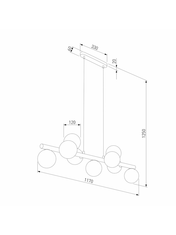 Подвесная люстра TK Lighting 5906 Estera Wood — изображение 2