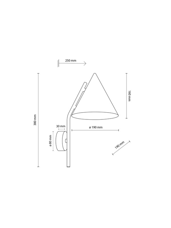 Настенный светильник TK Lighting CONO BROWN a070964 — изображение 3