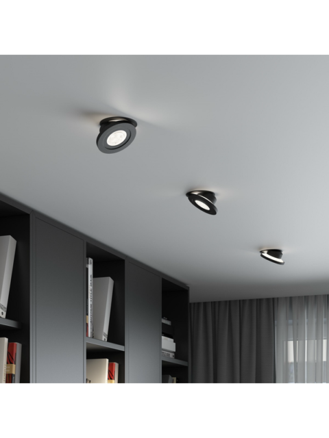 Встраиваемый светодиодный светильник Elektrostandard Surf 25084/LED 6W 4000K черный a063675