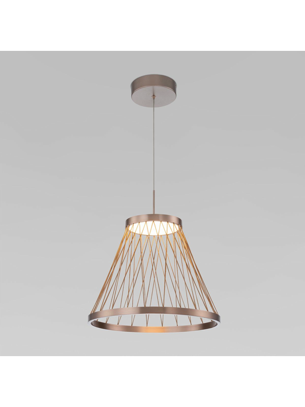 Подвесной светодиодный светильник Eurosvet Cesta 40016/1 LED коричневый
