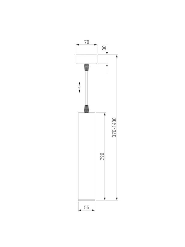Подвесной светодиодный светильник Elektrostandard Single 50161/1 Led a057418 — изображение 2