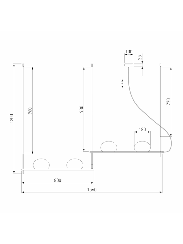 Подвесной светильник Eurosvet Stair 70145/4 белый — изображение 3