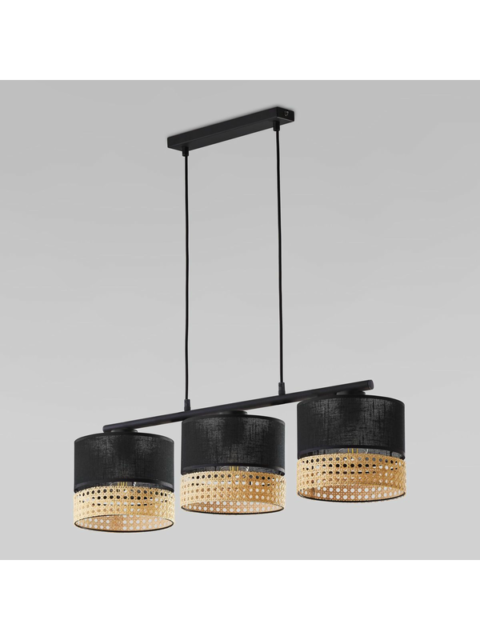 Подвесная люстра TK Lighting 6545 6456 Paglia Black